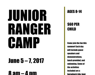 Preview of View 2017 Junior Ranger Camp Flyer